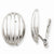 14k White Gold Polished Non-pierced Fancy Omega Back Earrings