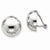 14k White Gold Polished Non-pierced Earrings