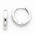 14k White Gold Hinged Hoop Earrings