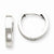 14k White Gold Hinged Hoop Earrings