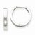 14k White Gold Hinged Hoop Earrings