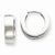 14k White Gold Hinged Hoop Earrings