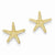 14k Yellow Gold Starfish Post Earrings