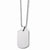 Tungsten Tungsten Polished Dog Tag Necklace