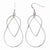 Sterling Silver Polished Shepherd Hook Dangle Earrings