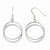 Sterling Silver Polished Shepherd Hook Dangle Earrings