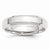 14k White Gold 5mm Bevel Edge Comfort Fit Wedding Band