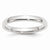 14k White Gold 3mm Comfort-Fit Wedding Band