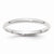 14k White Gold 2mm Lightweight Comfort Fit Wedding Band