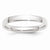 14k White Gold 3mm Lightweight Comfort Fit Wedding Band