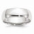 10k White Gold 7mm Lightweight Comfort Fit Wedding Band