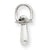 14k White Gold Hollow 3-Dimensional Pacifier Charm hide-image