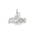 #1 Daughter Charm in 14k White Gold