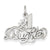 14k White Gold #1 Daughter Charm hide-image