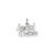 Special Mom Charm in 14k White Gold