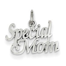 14k White Gold Special Mom Charm hide-image