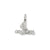 #1 Grandma Charm in 14k White Gold