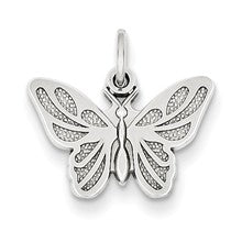 14k White Gold Butterfly Charm hide-image