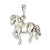 14k White Gold Horse Charm hide-image