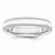 14k White Gold 4mm Double Milgrain Wedding Band