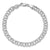 14K White Gold Double Link Charm Bracelet