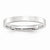 14k White Gold 3mm Standard Flat Comfort Fit Wedding Band