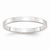 14k White Gold 2.5mm Lightweight Flat Wedding Band