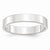 14k White Gold 4mm Lightweight Flat Wedding Band