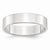 10k White Gold 5mm Lightweight Flat Wedding Band