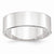 10k White Gold 7mm Lightweight Flat Wedding Band