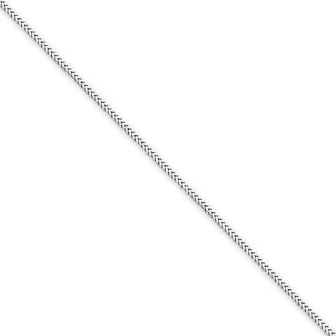 14K White Gold Franco Chain Bracelet