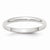 14k White Gold 2.5mm Half Round Wedding Band