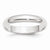 14k White Gold 4mm Half Round Wedding Band