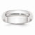 14k White Gold 5mm Half Round Wedding Band