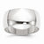 14k White Gold 10mm Half Round Wedding Band