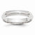 14k White Gold 4mm Half Round with Edge Wedding Band