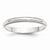 14k White Gold 3mm Milgrain Wedding Band