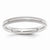 14k White Gold 3mm Milgrain Comfort Fit Wedding Band