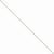 14K White Gold Ocatagonal Snake Chain Anklet