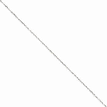 14K White Gold Ropa Chain