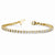 14K Yellow Gold AA Diamond Tennis Bracelet