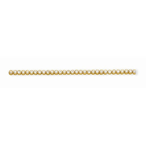 14K Yellow Gold AA Diamond Tennis Bracelet