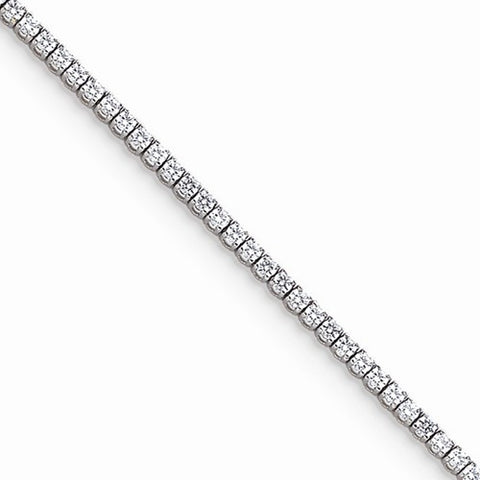 14K White Gold AA Diamond Tennis Bracelet