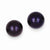 14k Yellow Gold 8-9mm Black Round Freshwater Cultured Pearl Stud Earrings