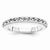 14k White Gold Wedding Band