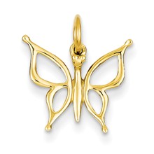 14k Gold Butterfly Charm hide-image