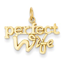 14k Gold Perfect Wife Charm hide-image