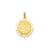 Merry Christmas Disc Charm in 14k Gold