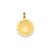 Merry Christmas Disc Charm in 14k Gold