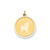 Yorkshire Terrier Disc Charm in 14k Yellow Gold